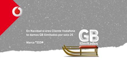 GB ilimitados Vodafone - Navidad 2014